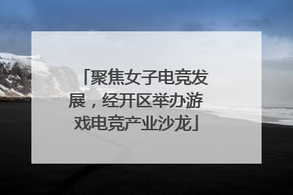 聚焦女子电竞发展，经开区举办游戏电竞产业沙龙